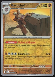 Carte Pokémon Bétochef  049/086  Reverse   Foudre Noire Français - Picture 1 of 2