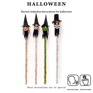 Halloween Staff Prop Role Play Costumes Supplies Removable with Light Creepy - Picture 1 of 29