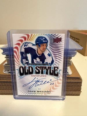 2024-25 Premier Hockey Tiger Williams Old Style Signatures #OS-TW - Image 1 of 2