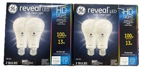 Reveal HD + LED Light Bulb, 1140 Lumens, 13-Watt, 4 pk - Picture 1 of 3