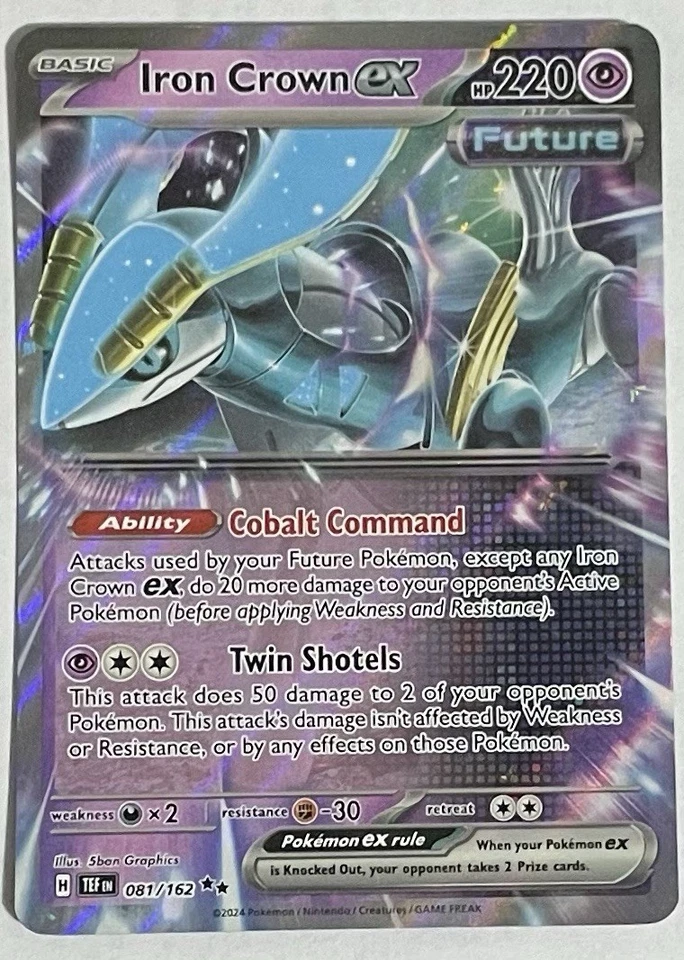 Iron Crown ex 081/162 SV05: Temporal Forces Holo Double Rare - Image 1 of 1