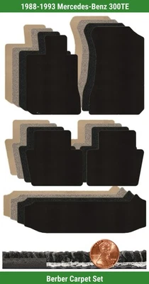 Juego de alfombrillas bereber personalizadas para Mercedes-Benz 300TE 1988-1993 (5 piezas) #XR3 Foto 1 de 4