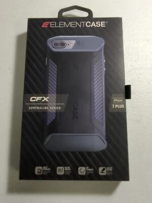 iPhone 6+,7+,8+ Element Case Cfx Adrenaline Fitted Case Black And Carbon Fiber - Image 1 of 2