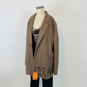 BBX Marke BB Blazer Jacke 12 Damen neu braun lang doppelreihig LESEN - Bild 1 von 13