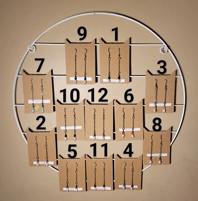 Handmade Freshwater Pearl & Gemstone Dangle Earrings -Nickel-Free - Image 1 of 4