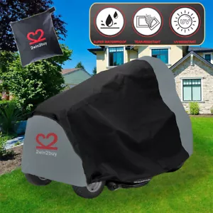Waterproof Riding Lawn Mower Cover Heavy Duty Tractor UV Protection Garden Yard - Picture 1 of 8