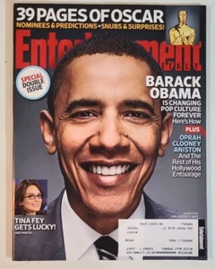 Feb 2009 ENTERTAINMENT WEEKLY Magazine w/ BARACK OBAMA Cover - Bild 1 von 3