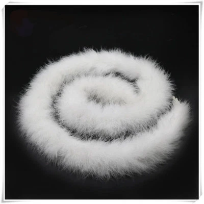 2 Yards Long 48g Marabou Fluffy Boa Feather Trim Wedding Party - Image 1 of 4
