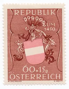 1949 - Austria - Stemmi, 60 + 15 g. Sigillo MH - Picture 1 of 1