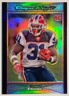 2007 Bowman Chrome Football RC Rookie Refractor #BC99 Dwayne Wright - Image 1 of 2