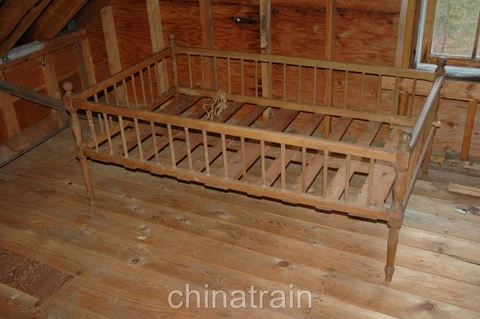 Antique Vintage Doll Display Childs Bed 64x38" Circa 1850/1870 Cover