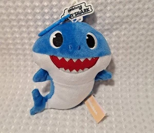 Baby Shark Clip On Coin Change Purse Holder Daddy Shark Blue Nickelodeon - Picture 1 of 8