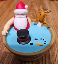 Hallmark 2022 ornament reindeer  holiday wishes SANTA hot tub friendship musical