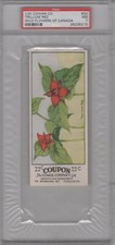 1920 Cowan Co. V20 Wild Flowers of Canada #22 Trillium Red Graded PSA 7