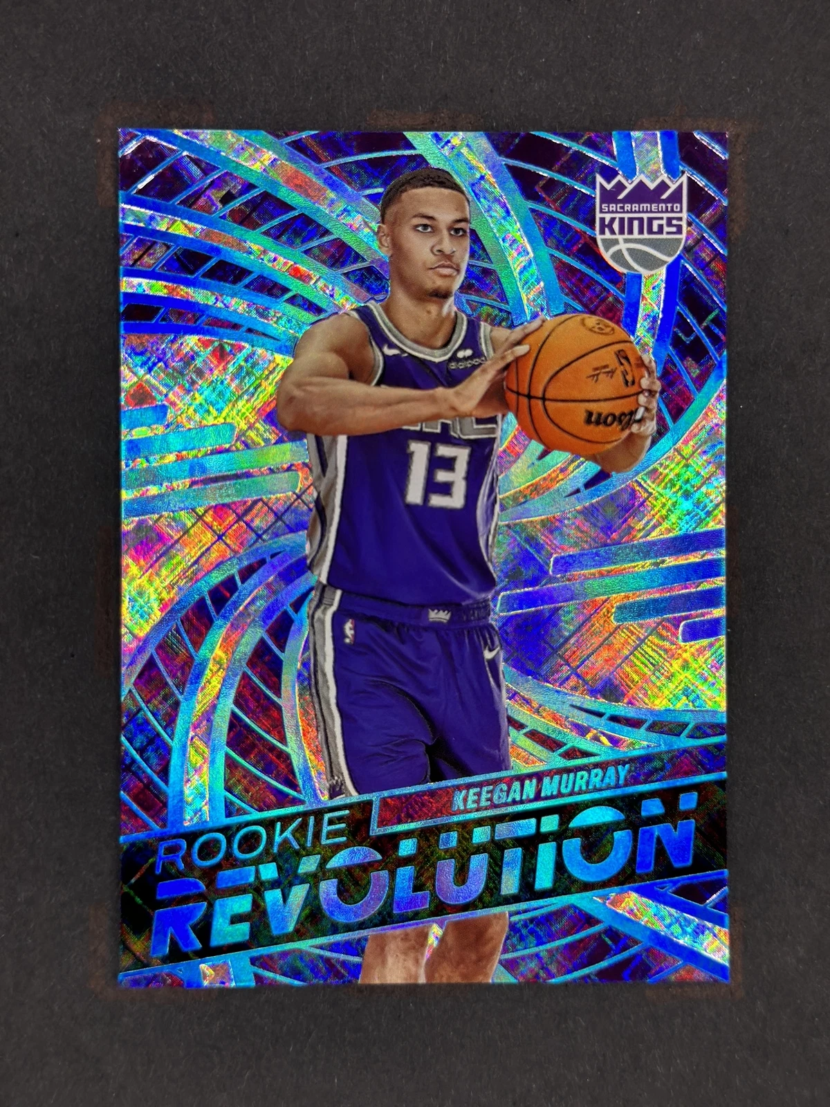 2022-23 Panini Revolution Keegan Murray RC /99 Rookie Cosmic Prizm #17