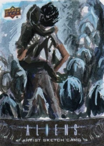 Aliens, Upper Deck 2018: Edgar A Hernandez Sketch Card - Picture 1 of 1