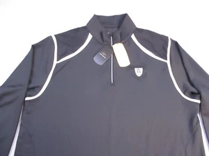 GREG NORMAN HERREN GRÖSSE XL LANGARM schwarz Pullover SHIRT 1/4 REISSVERSCHLUSS GOLF - Bild 1 von 13
