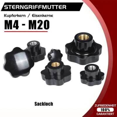 M4 M5 M6 M8 M10 M12 M16 M20 Sterngriff/Mutter/Sternschraube/Bakelite Handgriff - Bild 1 von 4