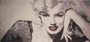 MARILYN MONROE 132CM X 62CM, 52" X 24" FULLY LINED BELGIAN TAPESTRY WALL HANGING - Picture 1 of 5