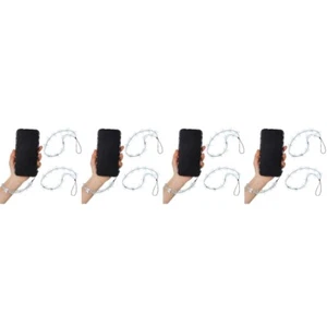 Set of 4 Handy Kette Mädchen Mobiles Schlüsselband Mit Perlen Handyanhänger - Zdjęcie 1 z 12