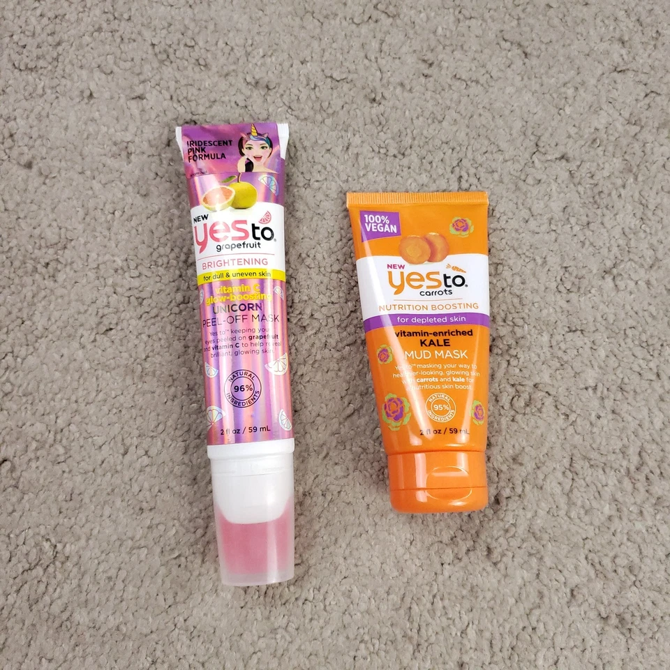 Lote de 2 mascarillas faciales Yes To To Zanahorias pomelo nutrición lodo exfoliante 2 oz Foto 1 de 4