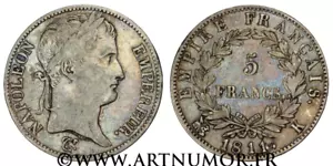 NAPOLÉON EMPEREUR - 5 FRANCS, 1811 K BORDEAUX - Imagen 1 de 1