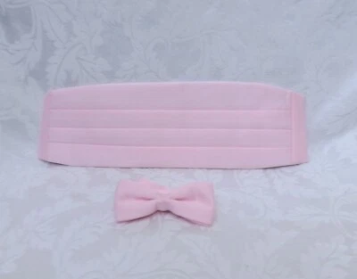 NUEVO JUEGO DE FAJARITA Y PAJARITA - Rosa Claro Sólido Foto 1 de 4