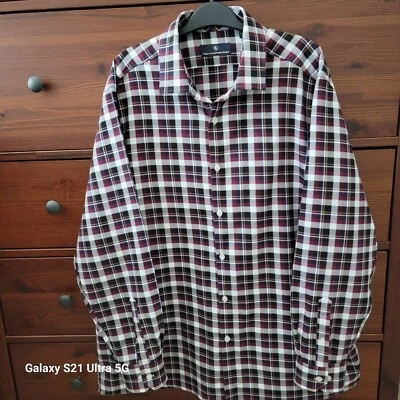 Hart Shaffner Marx men's NWOT multicolor checkered cotton shirt Size XL - Image 1 of 4
