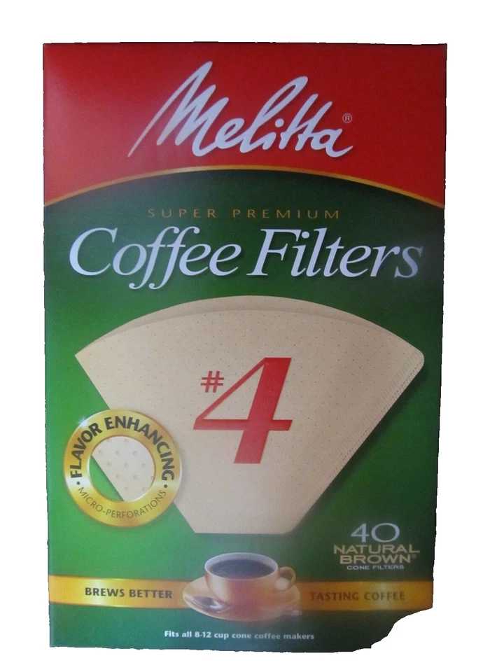 Filtros de café Melitta Cone #4 marrón natural #624412 NUEVO Foto 1 de 1