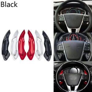 Black Gear Shift Paddle For Volvo V40 S60L XC60 V60 XC90 Steering Wheel Shifter