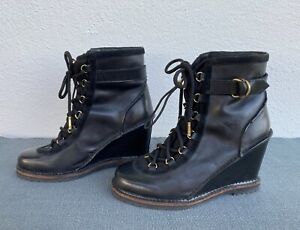 Diane von Fürstenberg * Boots / Wedges * Gr. 8 * schwarz * neuwertig