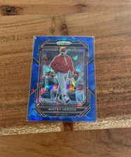 Whitey Herzog 2023 Panini Prizm Blue Ice Prizm NRMT+ St. Louis Cardinals!!