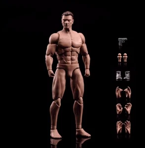 1/12 Male Head Sculpt with 6" Male Action Figure Body Model Toy Accessories New - Picture 1 of 5