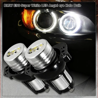 For 2006-2008 BMW E90/E91 325i 328i Bright White LED 6W Angel Eye Halo Rim Bulb - Изображение 1 из 4