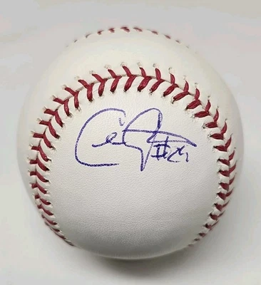 Chris Carpenter Firmado Auto Rawlings Oficial Grandes Ligas Béisbol CARDENALES B8 Foto 1 de 3