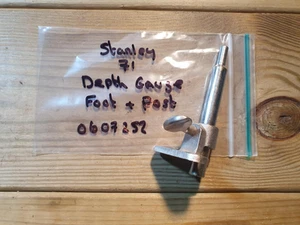 De colección Stanley 71 Router Plano Medidor de Profundidad y Poste Antiguo Herramientas de Mano para Carpintería - Imagen 1 de 1
