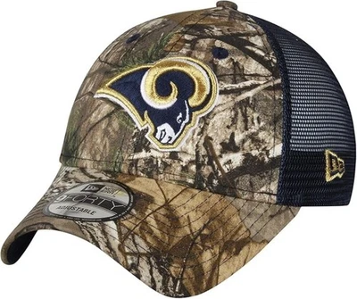 Men's New Era Los Angeles Rams Reatlree Orange Trucker Adjustable Snapback Hat - Image 1 of 4