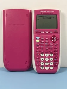 Texas Instruments TI-84 Plus Silber PINK graphischer Taschenrechner getestet SAUBER - Bild 1 von 14