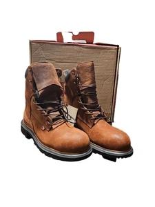 Red Wing Shoes Pecos 4200 SAFETY TOE BOOTS Brown Mens 9.0D Electrical Ha - Picture 1 of 9