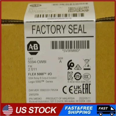 New Allen-Bradley 5094-OW8I FlexLogix 5000 I/O Relay Output Module AB 5094OW8I - Image 1 of 3