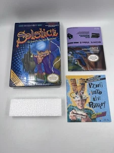Solstice NES Box Only Authentic w/ Poster - Nice Condition!! - Picture 1 of 2