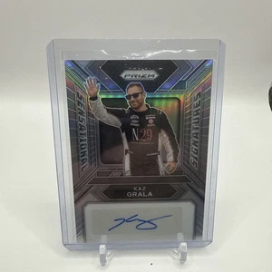KAZ GRALA 2024 PANINI PRIZM RACING NASCAR SENSATIONAL SIGNATURES SILVER PRIZM - Picture 1 of 2