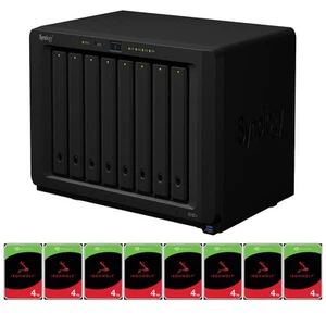 Synology DiskStation DS1821+ 8-Bay NAS Enclosure w/8x 4TB SATA III 3.5" NAS HDD - Picture 1 of 10