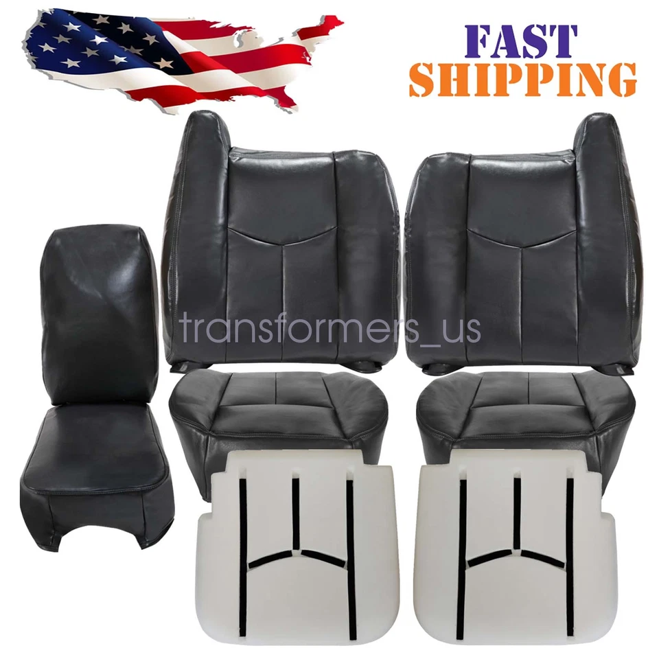 For 2003 Chevy Silverado GMC Sierra Driver / Passenger /Middle Seat Cover /Foam Foto 1 de 4