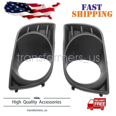 Fits For 08-17 Toyota Sequoia Right & Left Black Fog Light Lamp Bezel Cover Trim - Изображение 1 из 4