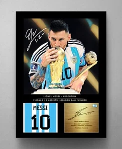 LIONEL MESSI Football Legends Motivational Wall Art Framed Canvas Boyfriend Gift - Picture 1 of 10