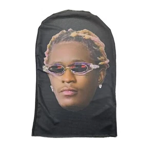 Young Thug Rapper face Mask Celebrity Shiesty Funny Cosplay Costume Prop Adult - Picture 1 of 3