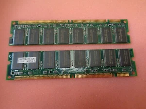 16Mx64 bits GMM26416233ENTG-7K CNTG-10K 32MB PC100U 100MHz DIMM 168-pin x2pcs - Picture 1 of 4