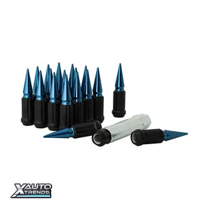 Gorilla Automotive 5 Lug 12-1.50 Short Spike Kit Blue SSPK5-12150BL - Picture 1 of 1