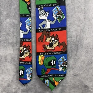 Looney Toons Stamp Collection Men’s Vintage Neck Tie 100% Polyester 1997 - Bild 1 von 6